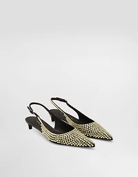 Calfskin slingbacks