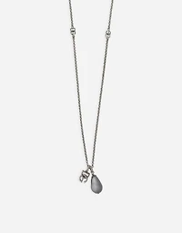 Teardrop necklace with DG logo