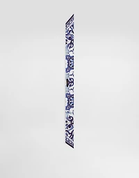 Majolica-print silk twill bandeau