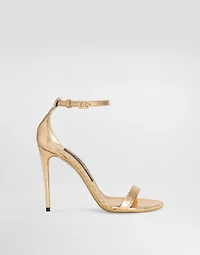 Python skin sandals