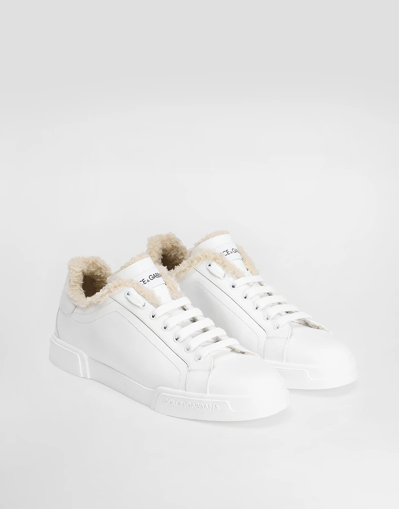 Portofino light calfskin sneakers