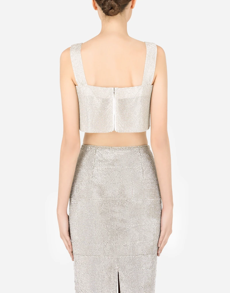 Crystal mesh top
