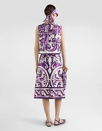 Majolica-print mat top