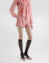 Raschel tweed shorts