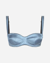 Satin balconette bra