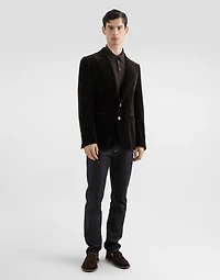 Fine-gauge cashmere polo shirt