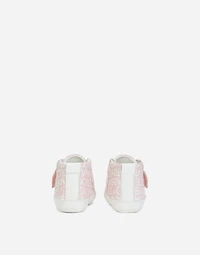 Printed nappa leather mid-top sneakers