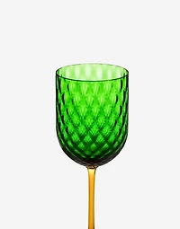 Hand-Blown Murano Red Wine Glass