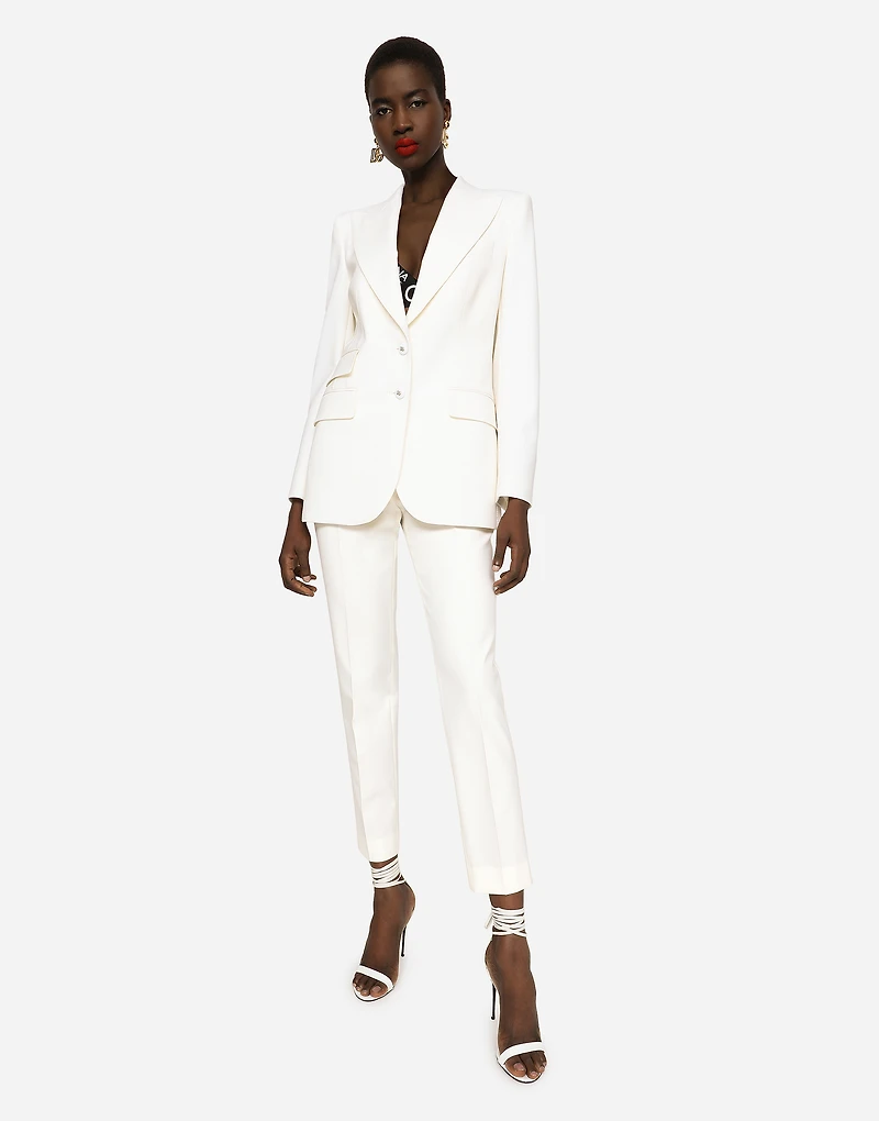 Two-way stretch wool jacket