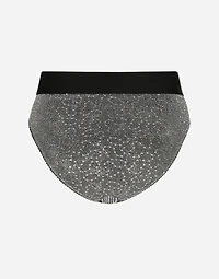 High-waisted briefs with branded elastic