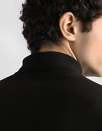Cotton piqué polo-shirt with embroidery