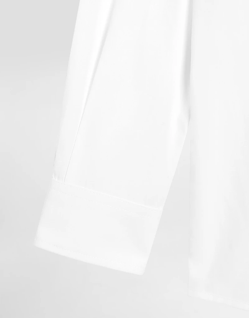 Poplin shirt with DG embroidery