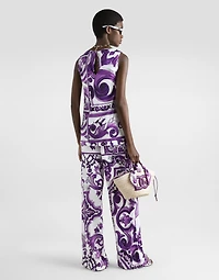 Majolica-print top