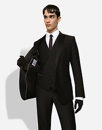 Wool and silk Martini-fit tuxedo suit