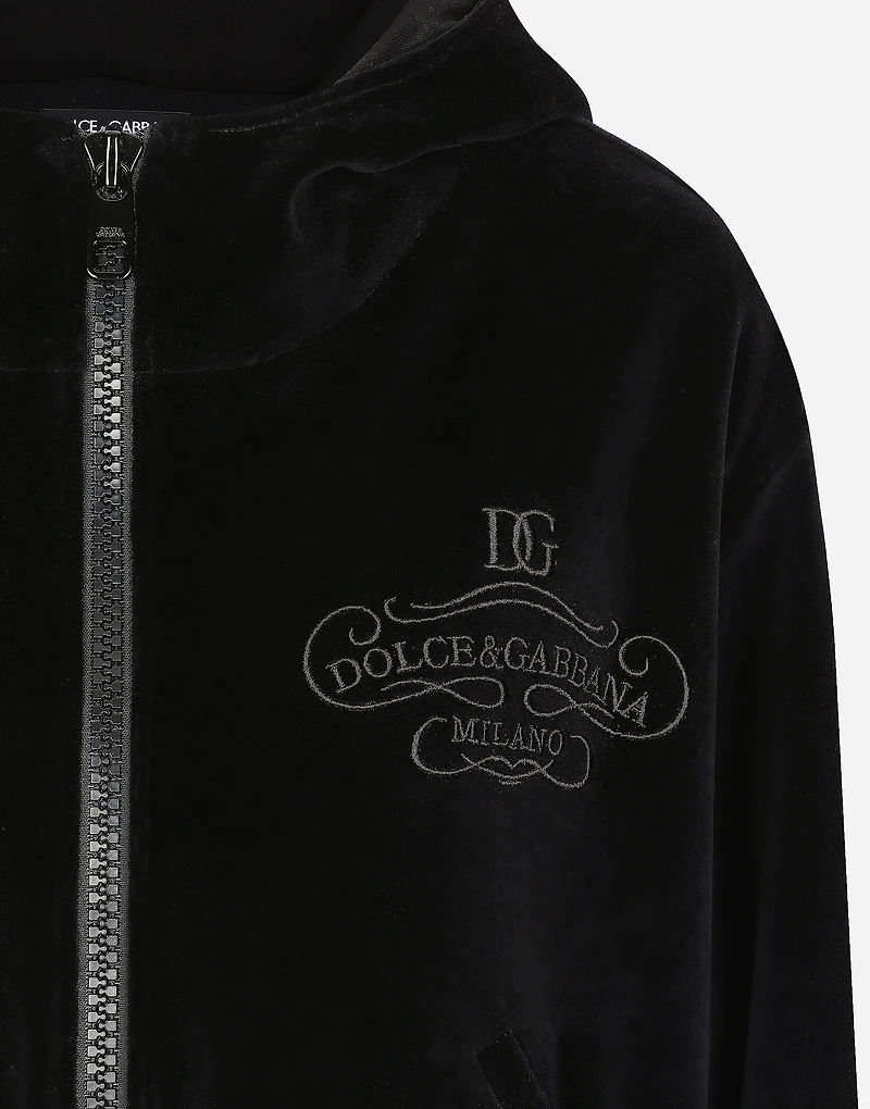 Chenille cotton hoodie