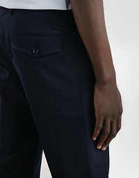 Cotton gabardine cargo trousers