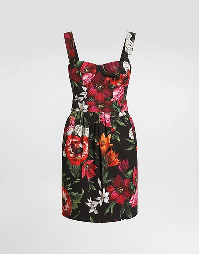 Flower-print dress