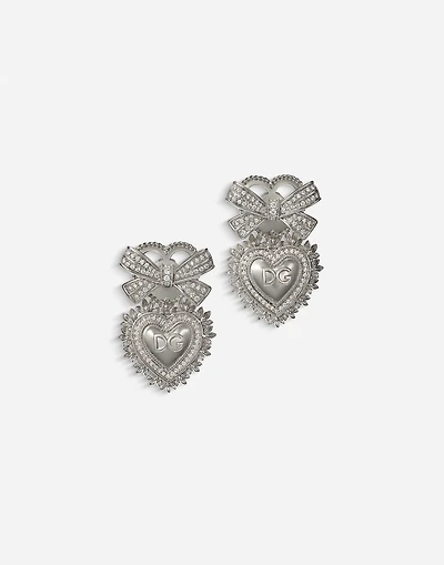 Devotion Earrings 18-carat white gold and diamonds