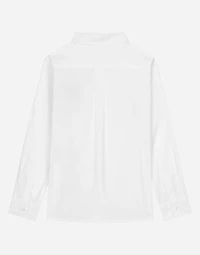 Poplin shirt with DG laurel logo