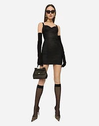 Corset-style slip dress