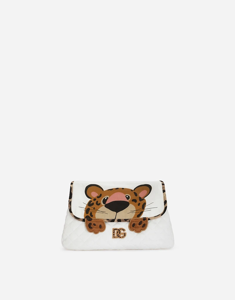 3-piece gift set in baby leopard-print jersey