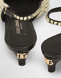 Calfskin slingbacks