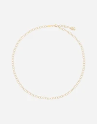 Lettering Chain Necklacetwisted wire in 18-carat yellow gold