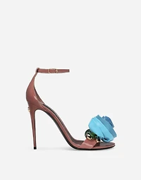 Patent leather sandals