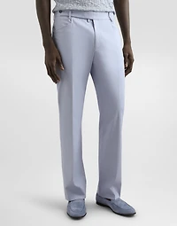Cotton gabardine cargo trousers