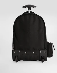 Printed nylon trolley backpack