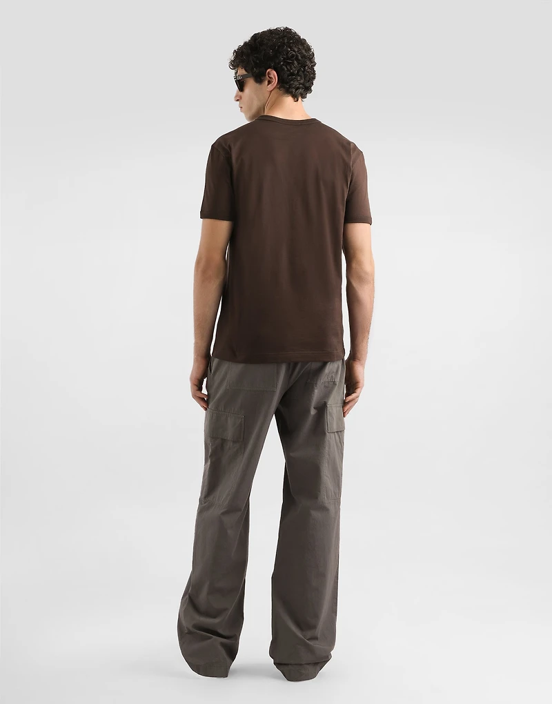 Cotton t-shirt with heraldic patch