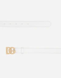 Calfskin belt with DG logo