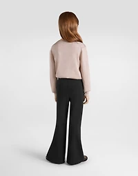 Lurex knit pullover with rhinestone detailing