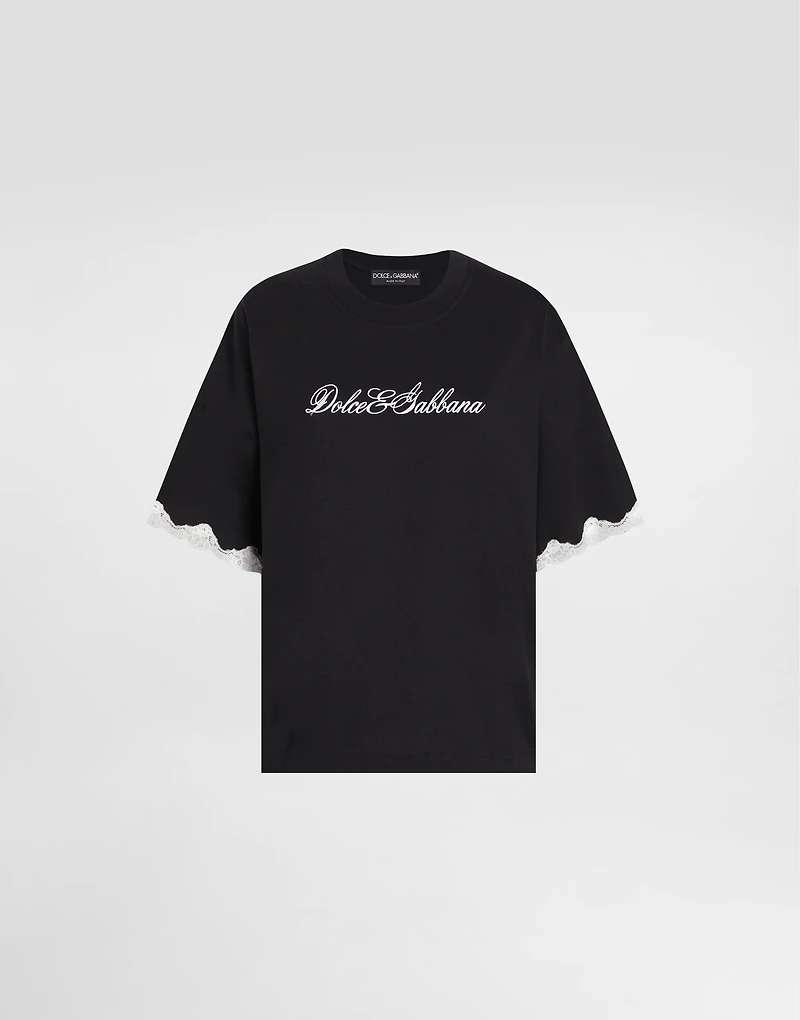 jersey t-shirt with embroidery