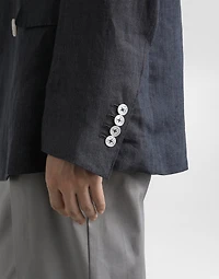 Sicilia light double-breasted jacket linen canvas