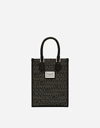 Small coated jacquard bag