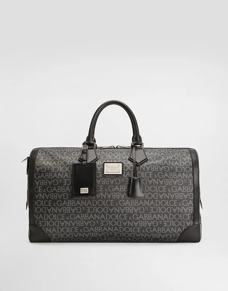Printed jacquard holdall