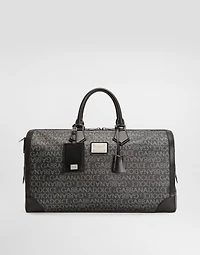 Printed jacquard holdall