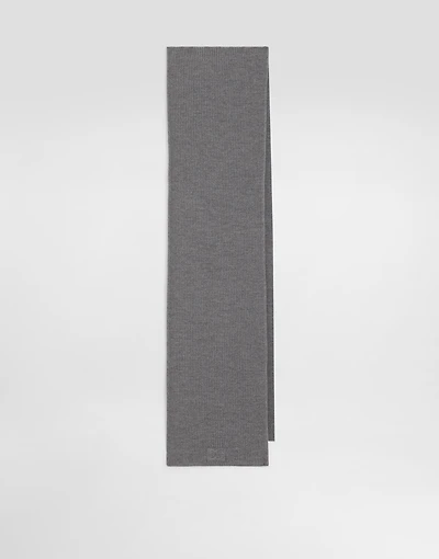 Wool knitted scarf