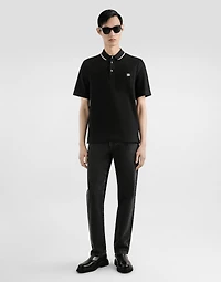 Cotton piqué polo shirt