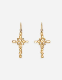 Rainbow Monochrome Earrings
 18-carat yellow gold and citrine quartz