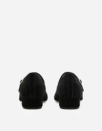 Velvet Mary Janes