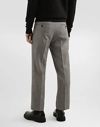 Glen plaid trousers