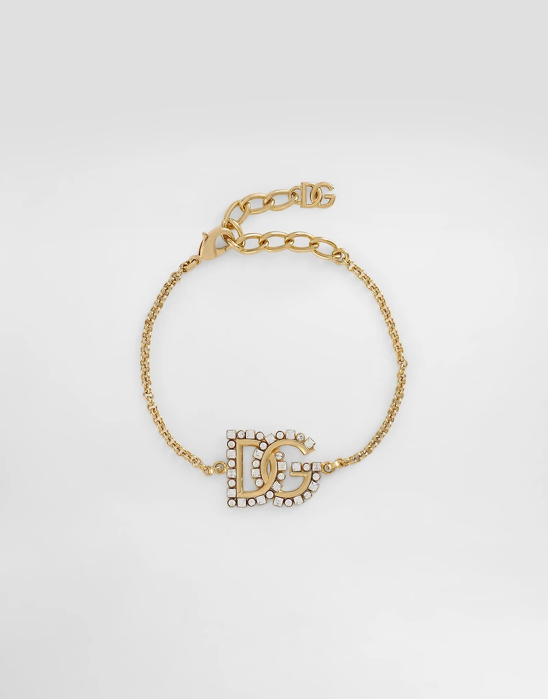 Fine link bracelet with DG logo