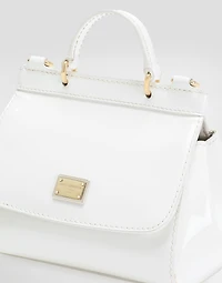 Patent leather mini Sicily bag