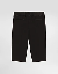 Wool canvas suit