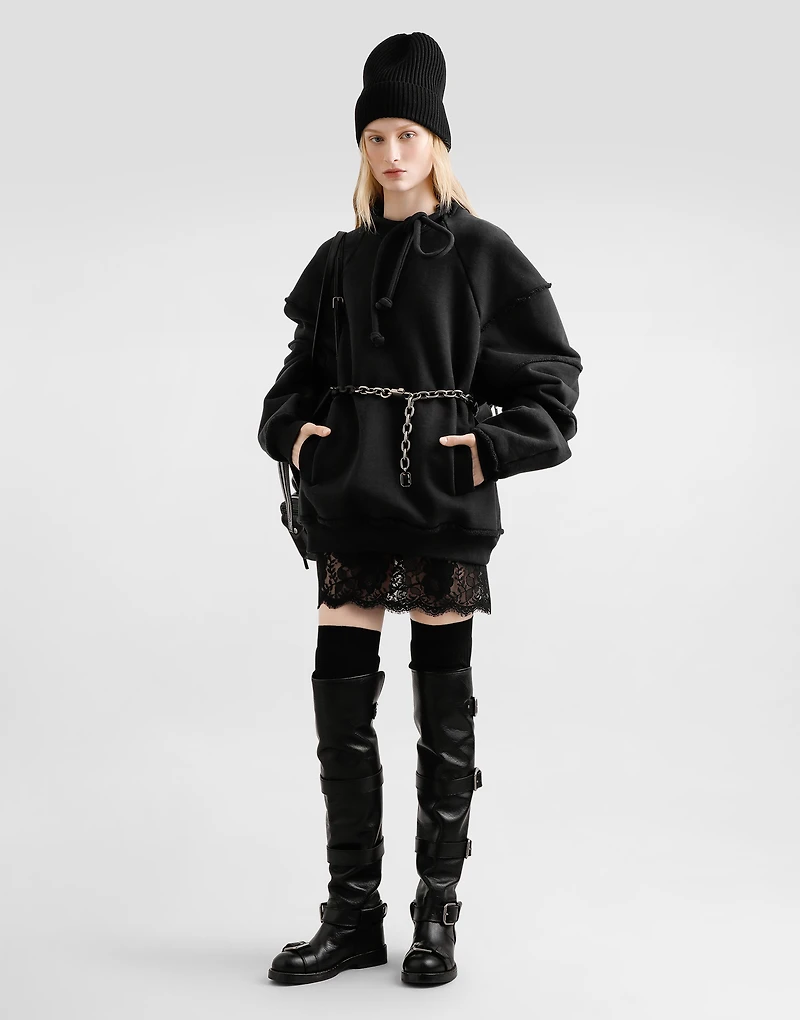 Cotton crew neck sweatshirt