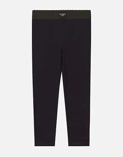 Interlock leggings with branded tag