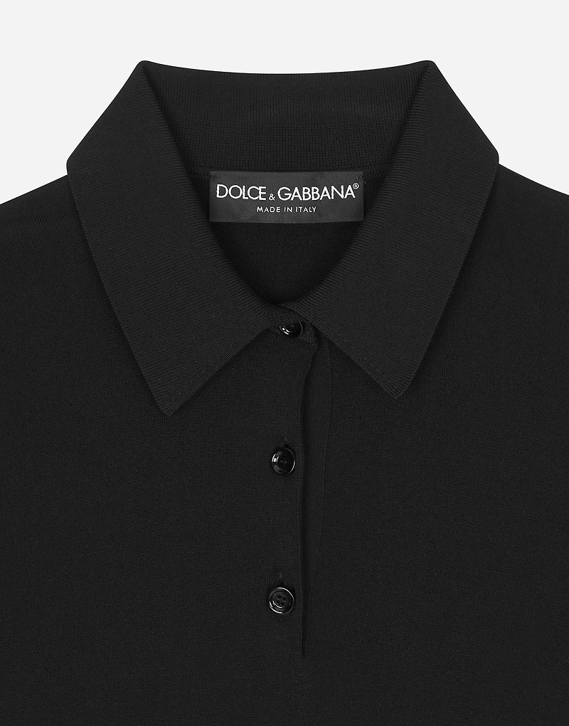 Viscose polo-shirt