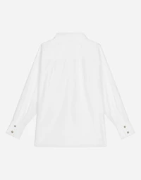 Long-sleeved poplin shirt with DG logo